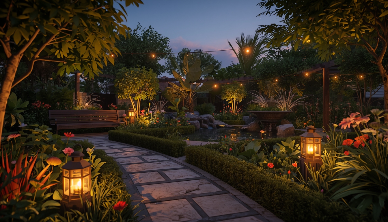 Sfeerverlichting in de tuin